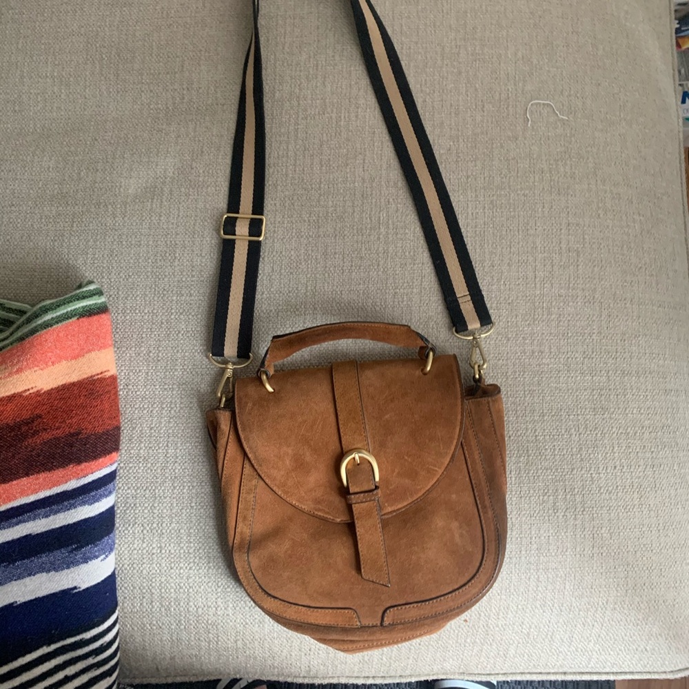 Zara suede crossbody bag